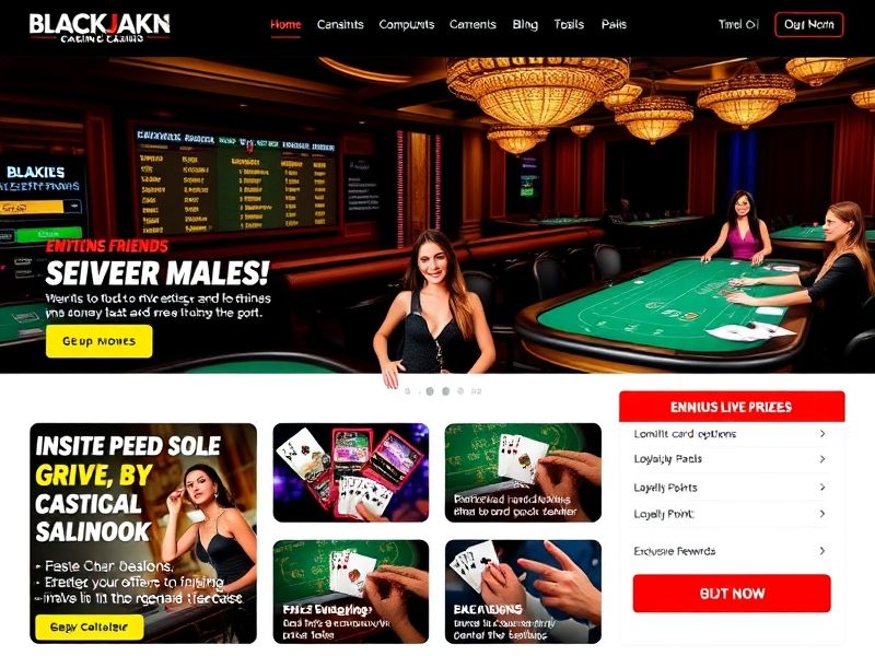 Premium platform for real-time blackjack games with professional dealers and secure payouts.